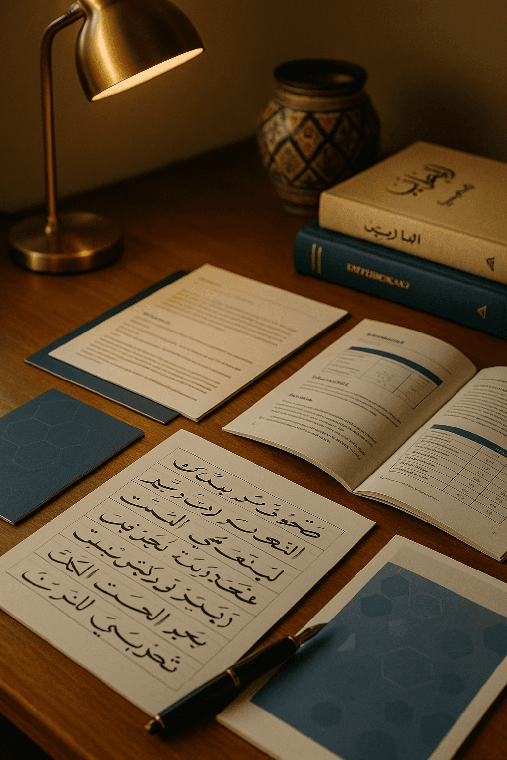 IB Arabic B student studying with tutor