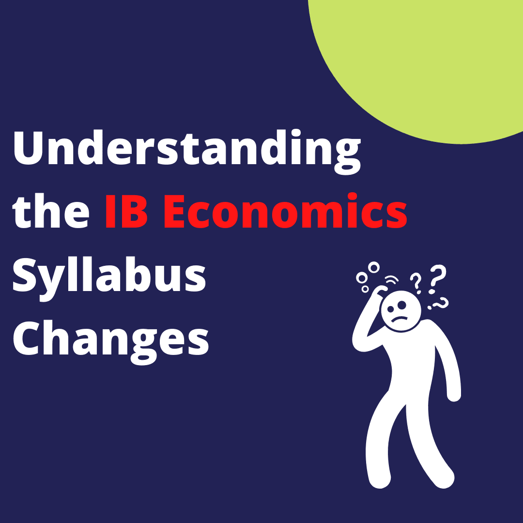 Economics textbook showing updated IB syllabus new changes