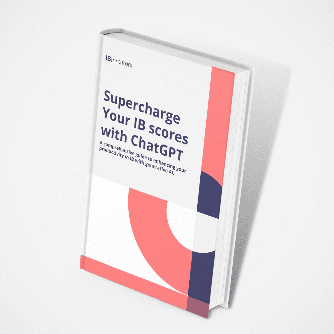 Student using ChatGPT for IB studying with prompts guide