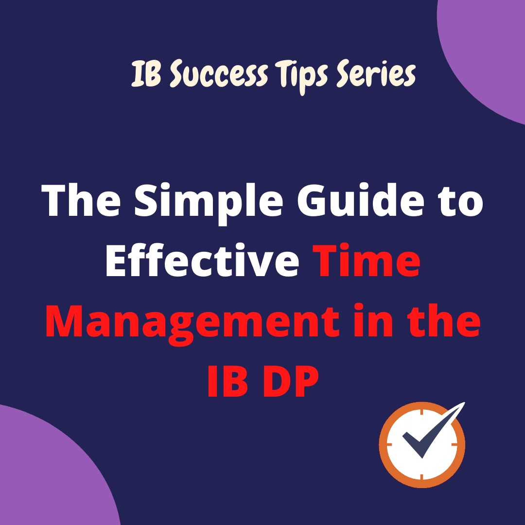 Student implementing effective time management in IB diploma program