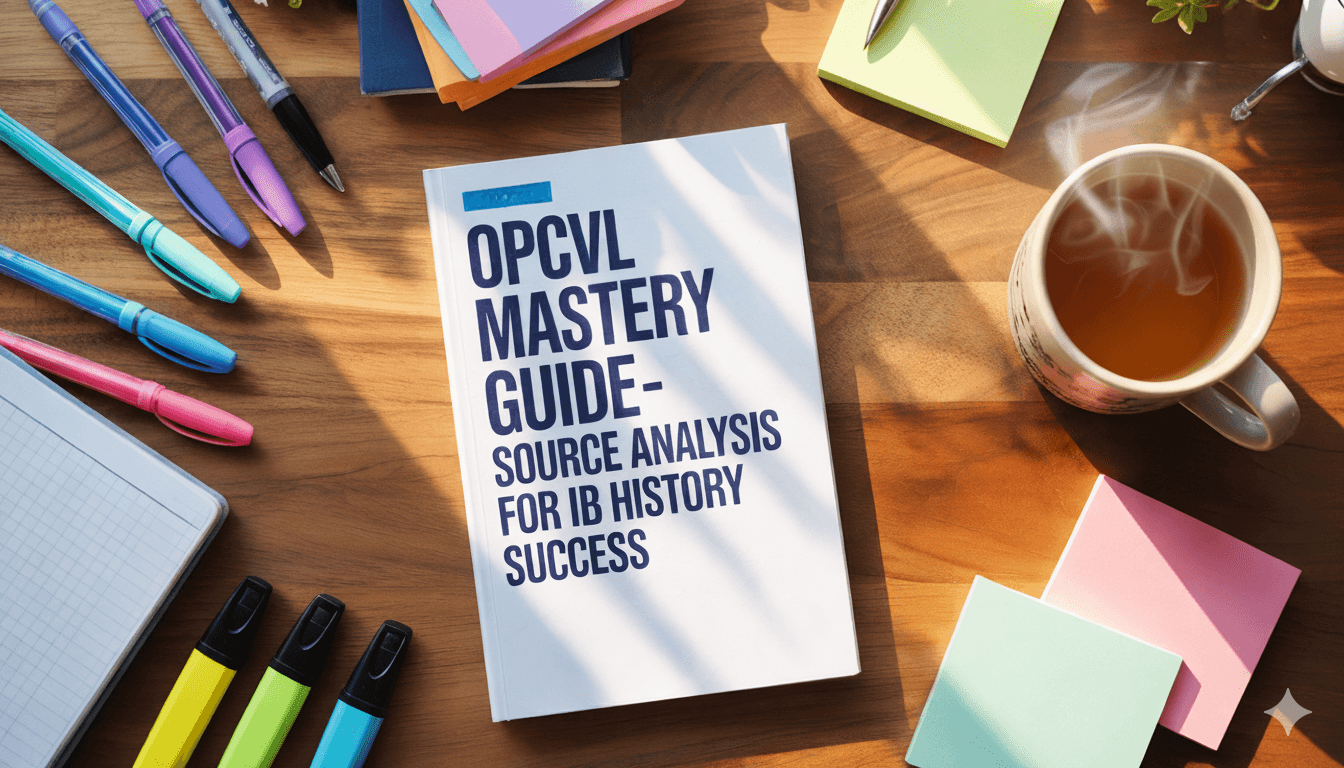 OPCVL Mastery Guide Source Analysis for IB History Success