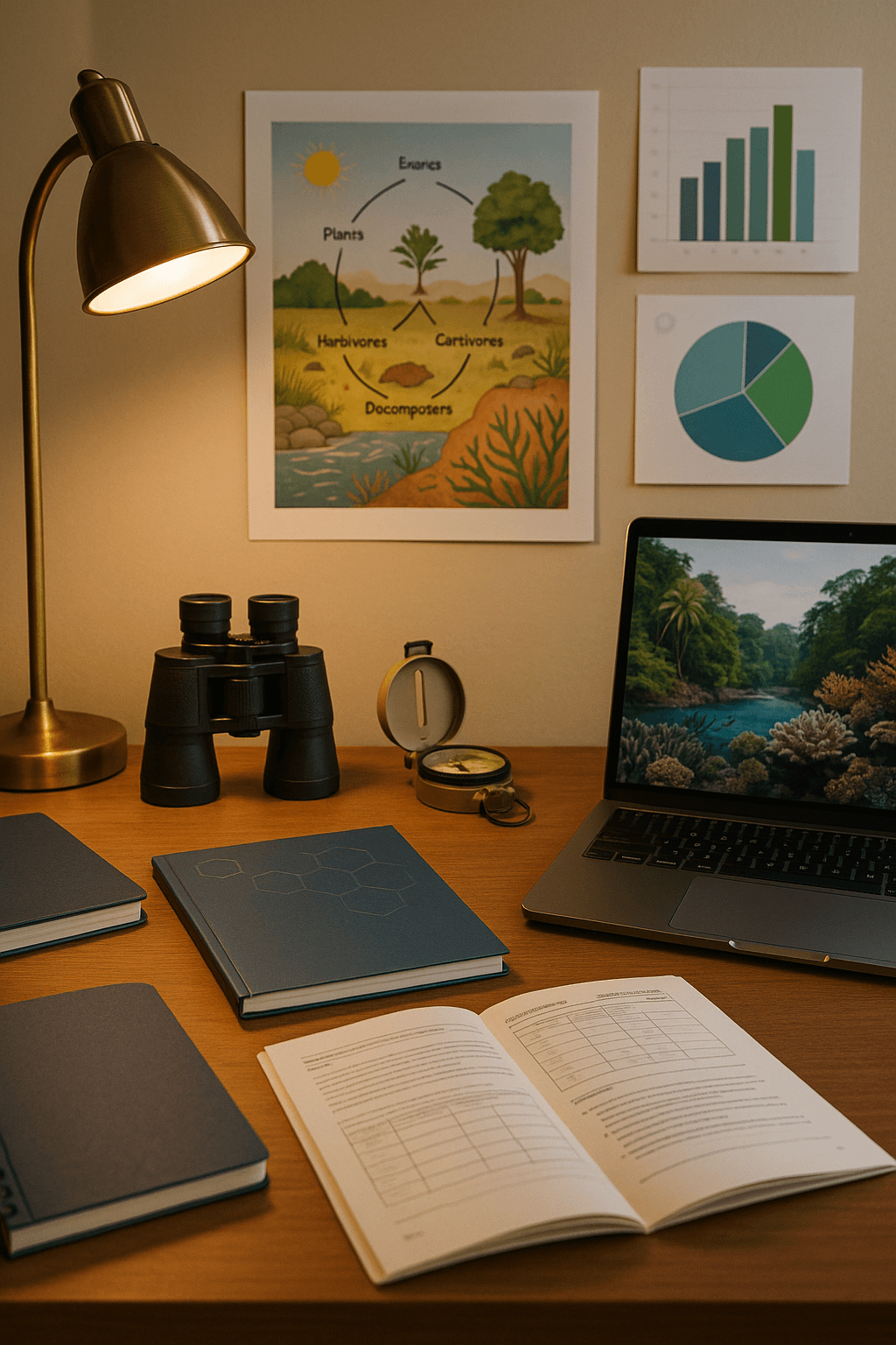 IB Environmental Systems & Societies student studying with tutor