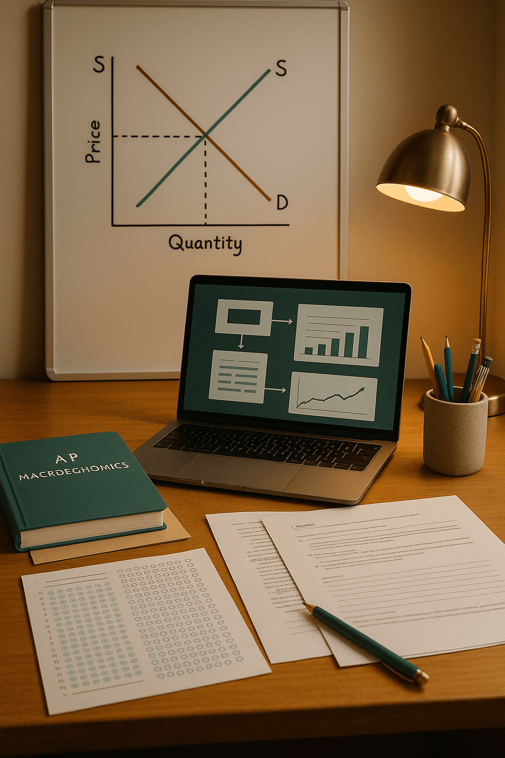 AP AP Macroeconomics student studying with tutor